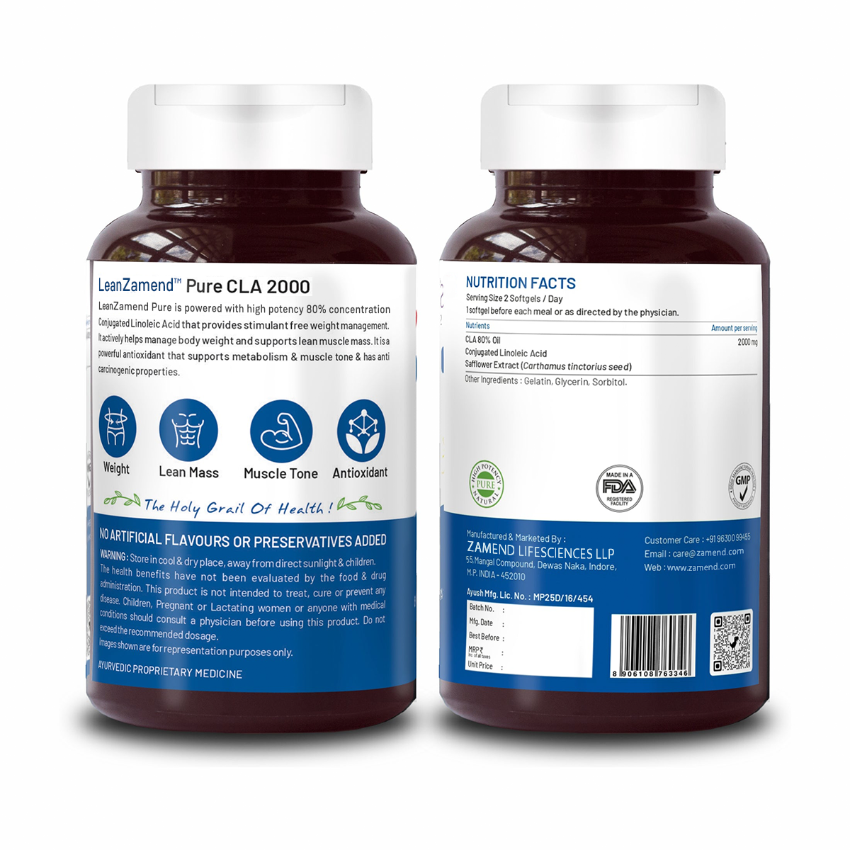 Pure CLA 2000 Lean Muscle Build Supplement