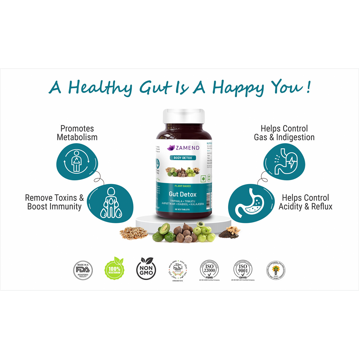 Gut Detox Tablet Health Cleanse Purify