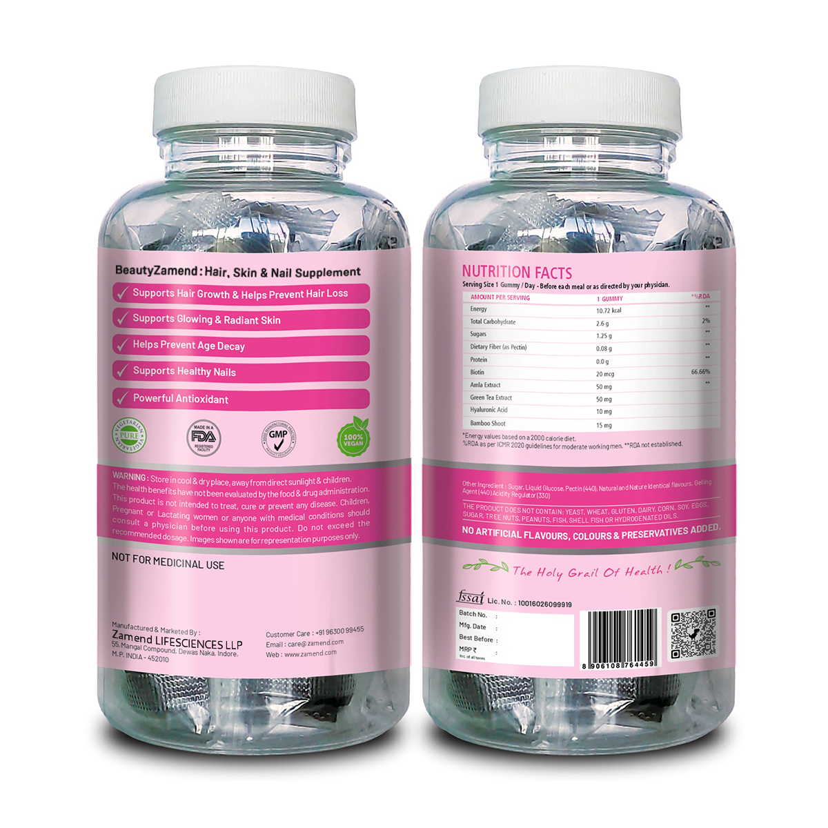 Hair Vitamins with Omega -3